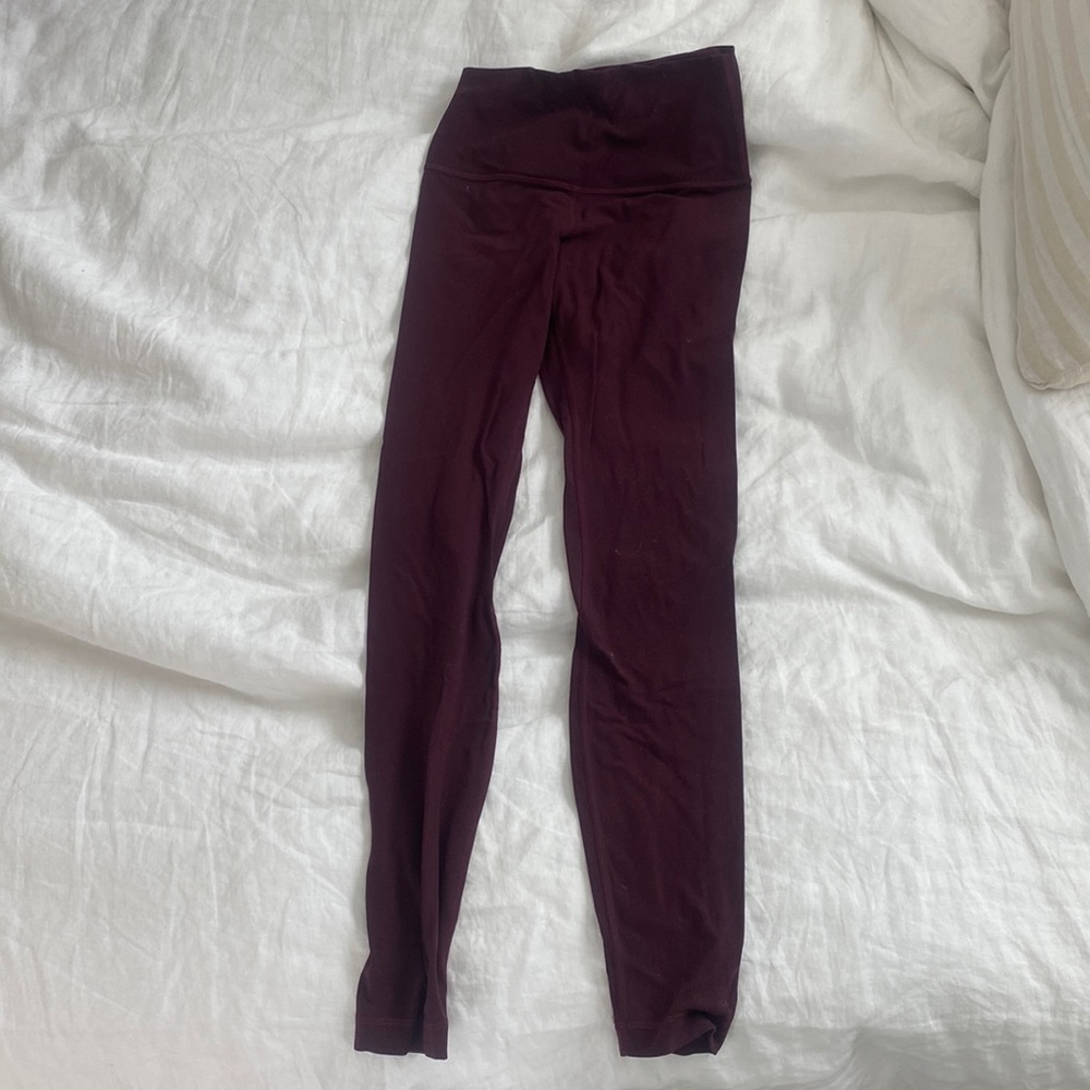 Lululemon Maroon align pants size 4
